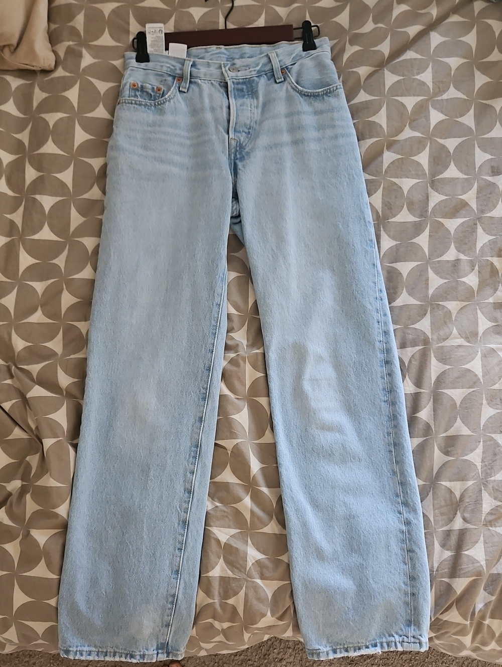 Levi's Light Blue Jeans W24l30 501 90's